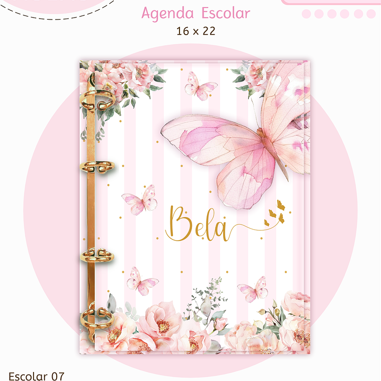 Arquivo Encadernação Kit Escolar - Borboletas 7