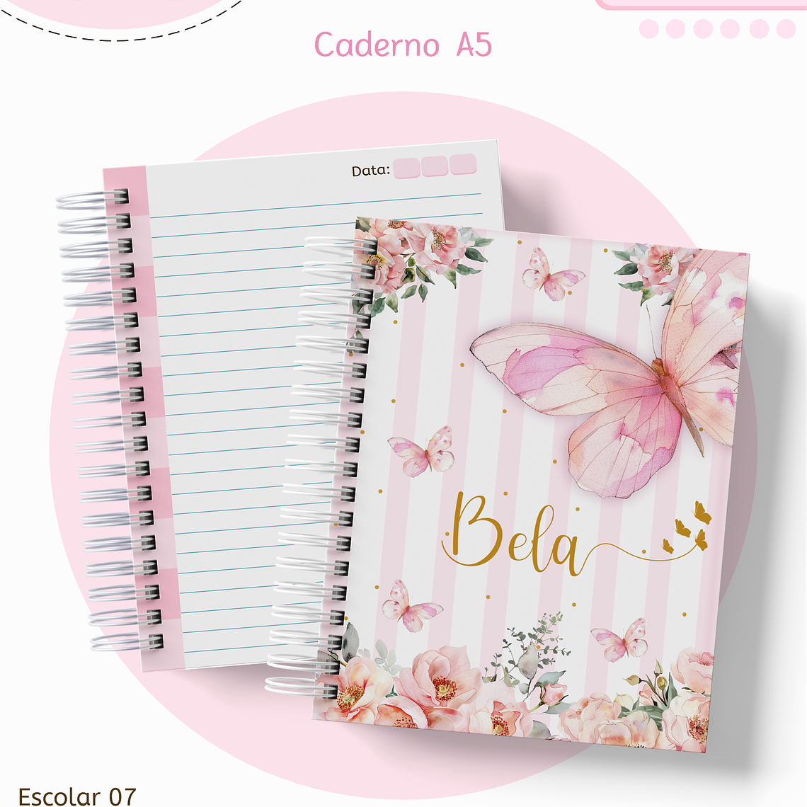 Arquivo Encadernação Kit Escolar - Borboletas 9