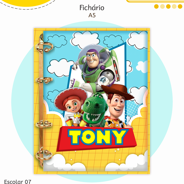 Arquivo Encadernação Kit Escolar - Toy Story 3
