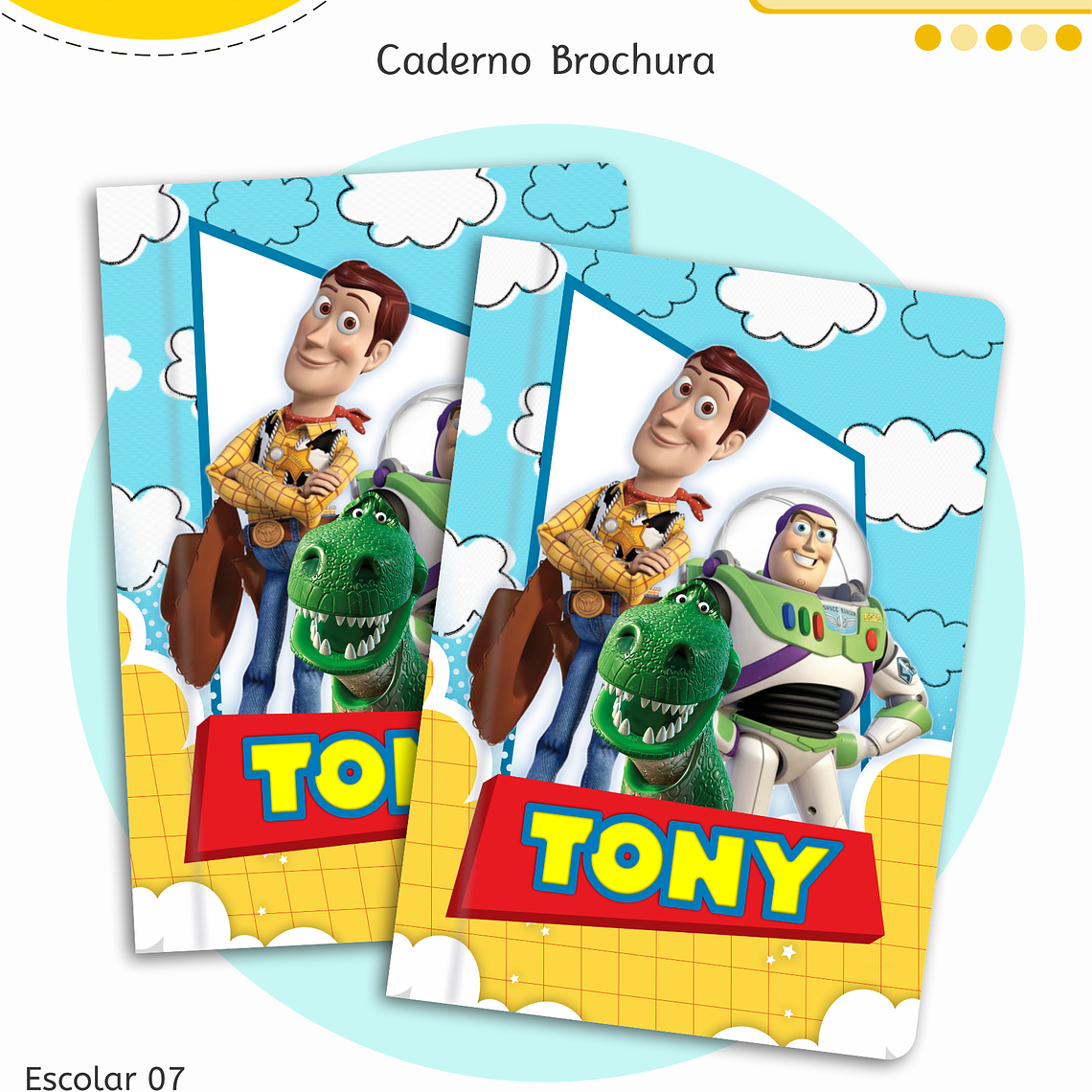 Arquivo Encadernação Kit Escolar - Toy Story 5