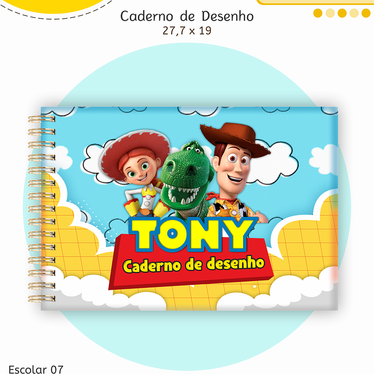 Arquivo Encadernação Kit Escolar - Toy Story 11