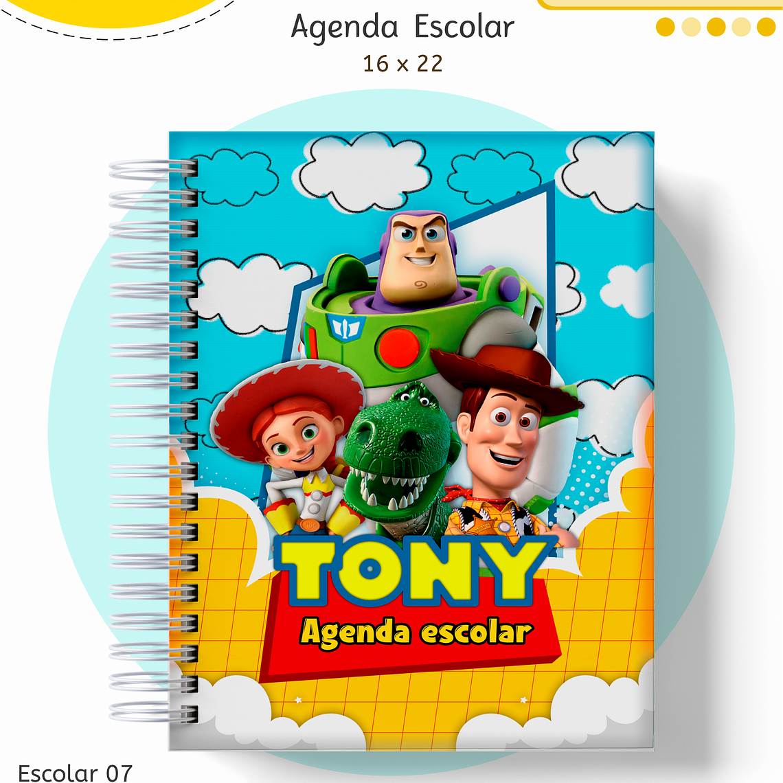 Arquivo Encadernação Kit Escolar - Toy Story 13