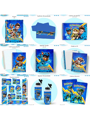 Arquivo Encadernação Kit Escolar - Patrulha Canina