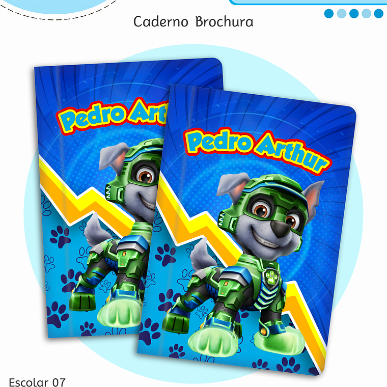 Arquivo Encadernação Kit Escolar - Patrulha Canina 2