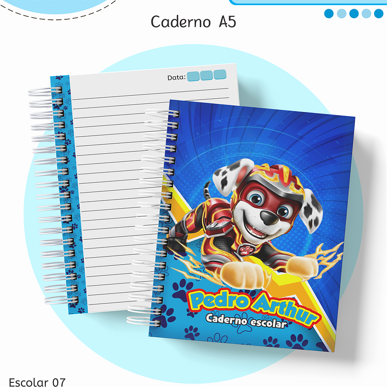 Arquivo Encadernação Kit Escolar - Patrulha Canina 7