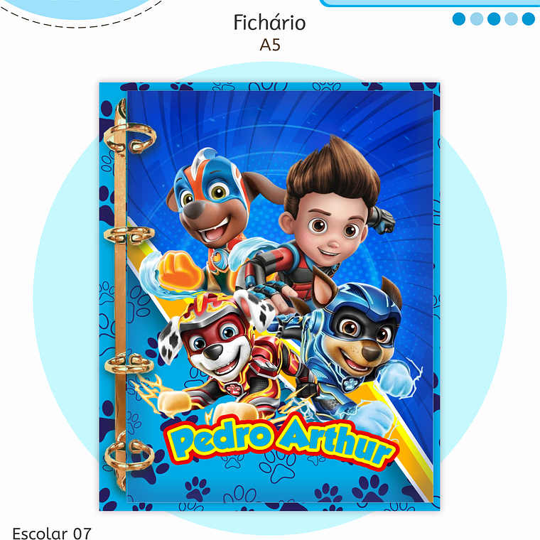Arquivo Encadernação Kit Escolar - Patrulha Canina 9