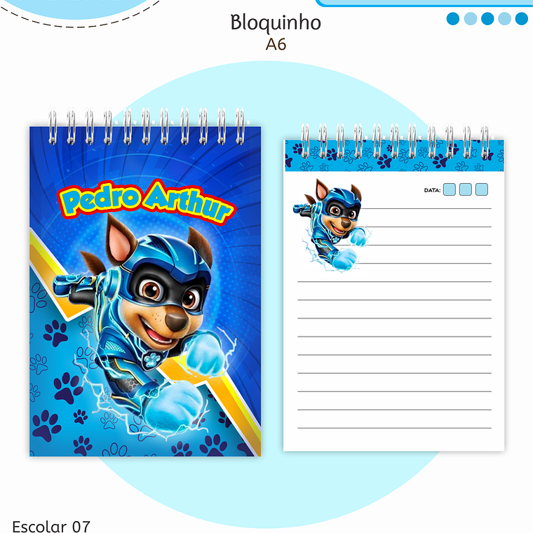 Arquivo Encadernação Kit Escolar - Patrulha Canina 11