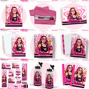 Arquivo Encadernação Kit Escolar - Emilly Vick