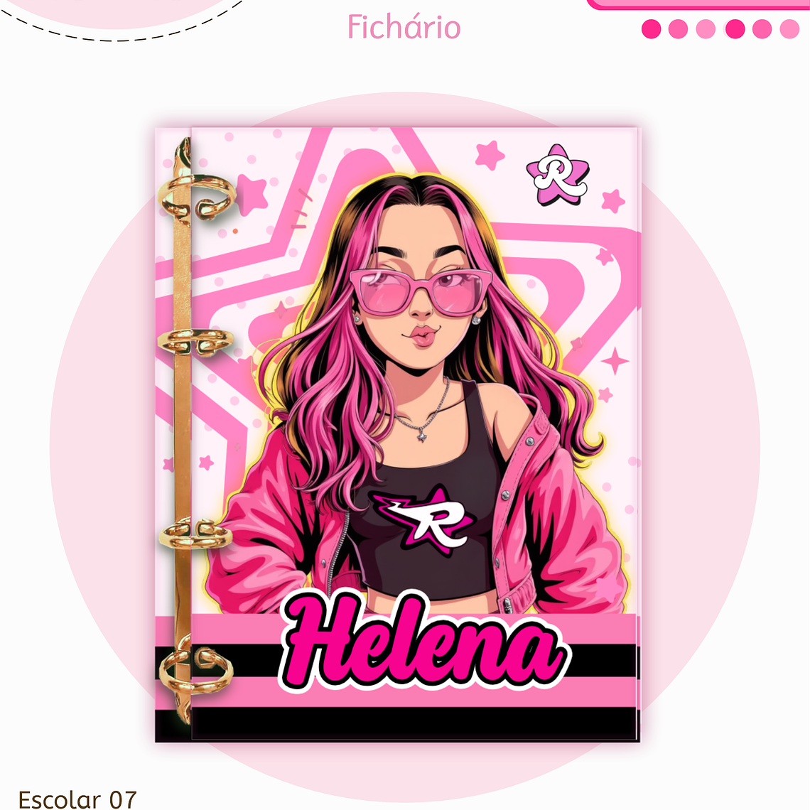 Arquivo Encadernação Kit Escolar - Emilly Vick 7