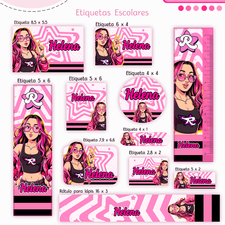 Arquivo Encadernação Kit Escolar - Emilly Vick 11