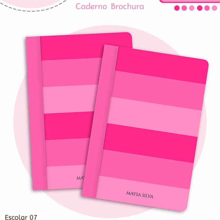 Arquivo Encadernação Kit Escolar - Pink Neutro 5