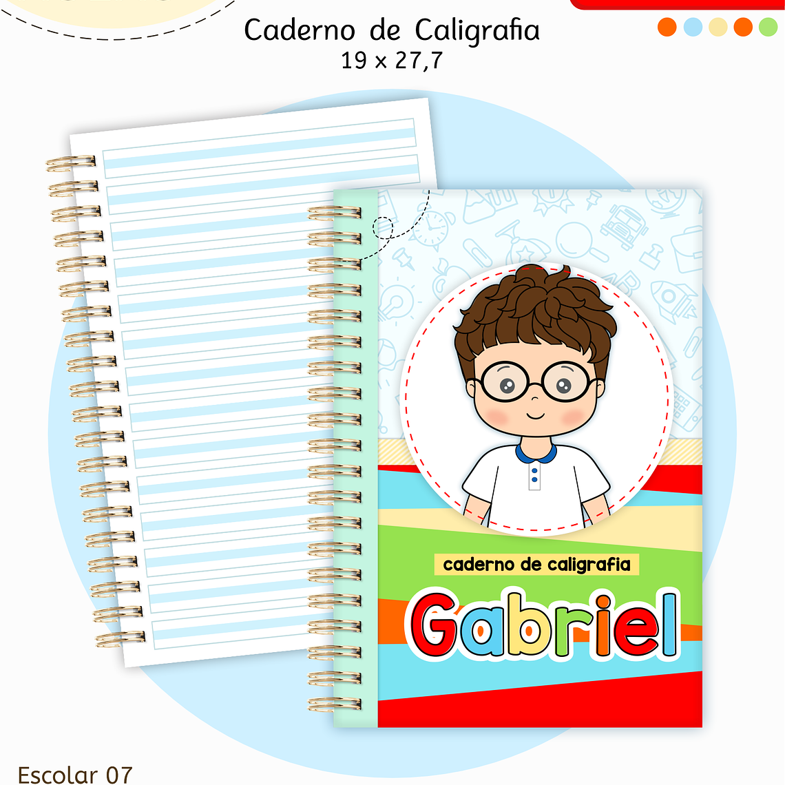 Arquivo Encadernação Kit Escolar - Aluninhos 4