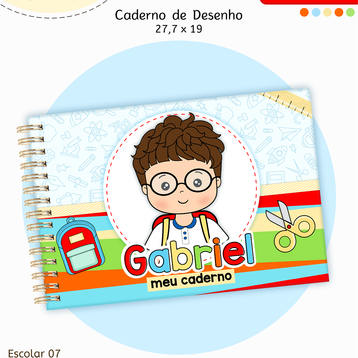Arquivo Encadernação Kit Escolar - Aluninhos 5