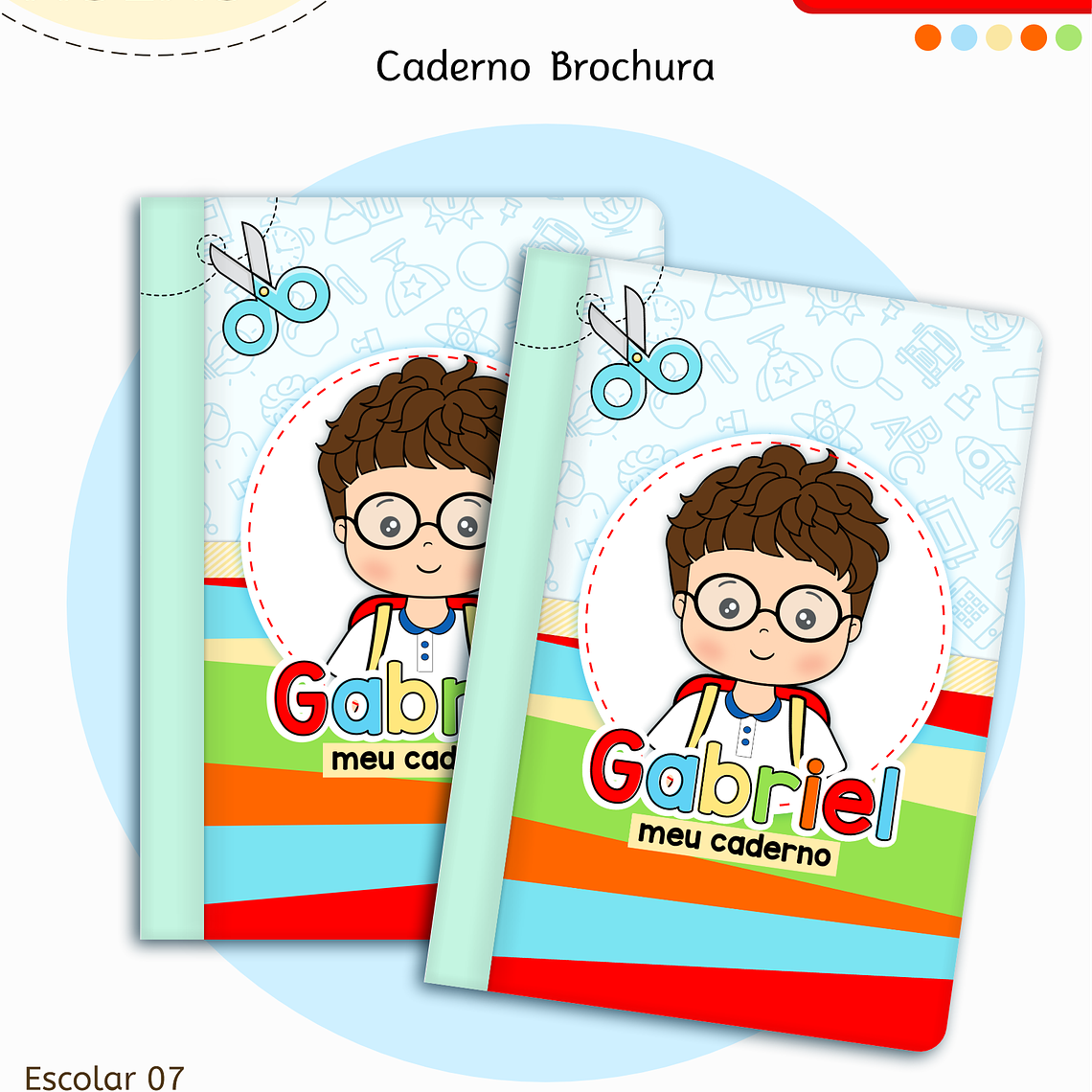 Arquivo Encadernação Kit Escolar - Aluninhos 6