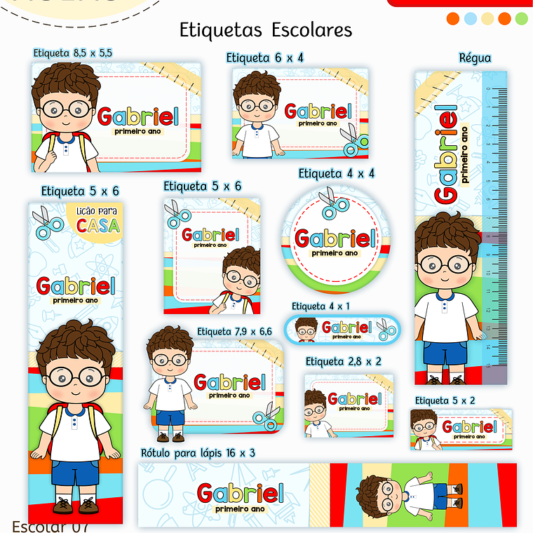 Arquivo Encadernação Kit Escolar - Aluninhos 8