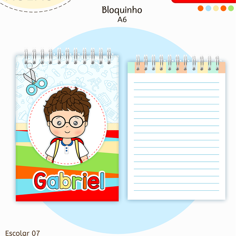 Arquivo Encadernação Kit Escolar - Aluninhos 9