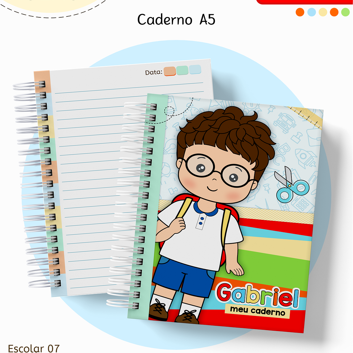 Arquivo Encadernação Kit Escolar - Aluninhos 11