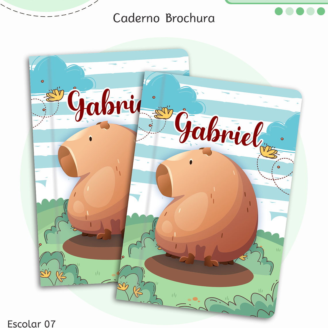Arquivo Encadernação Kit Escolar - Capivara 4