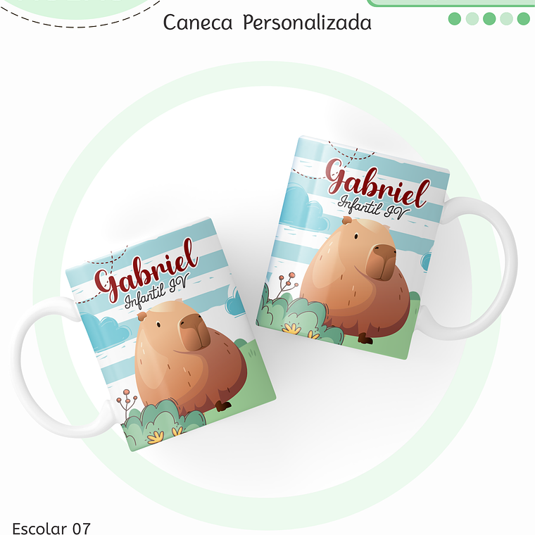 Arquivo Encadernação Kit Escolar - Capivara 8