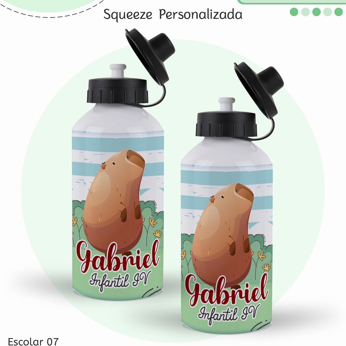 Arquivo Encadernação Kit Escolar - Capivara 12