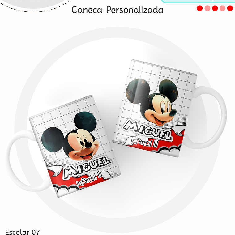 Arquivo Encadernação Kit Escolar - Mickey 6