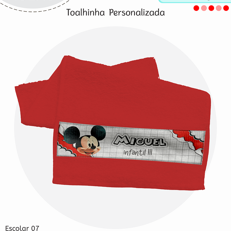 Arquivo Encadernação Kit Escolar - Mickey 8