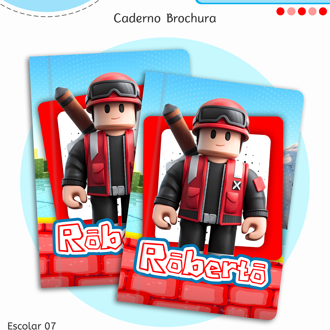 Arquivo Encadernação Kit Escolar - Roblox 3