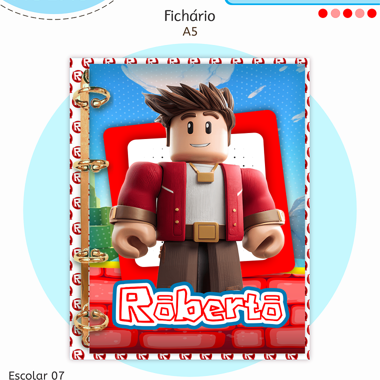 Arquivo Encadernação Kit Escolar - Roblox 11