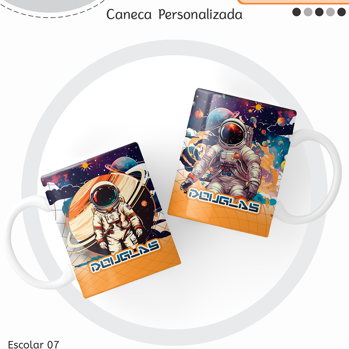 Arquivo Encadernação Kit Escolar - Astronauta 10