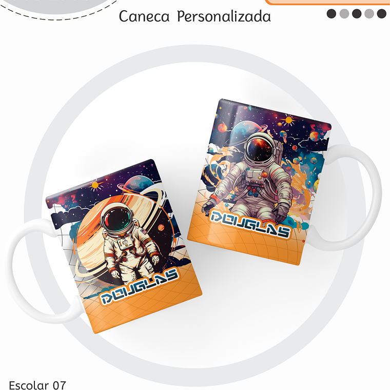 Arquivo Encadernação Kit Escolar - Astronauta 10