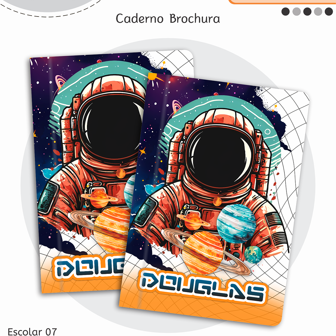 Arquivo Encadernação Kit Escolar - Astronauta 12