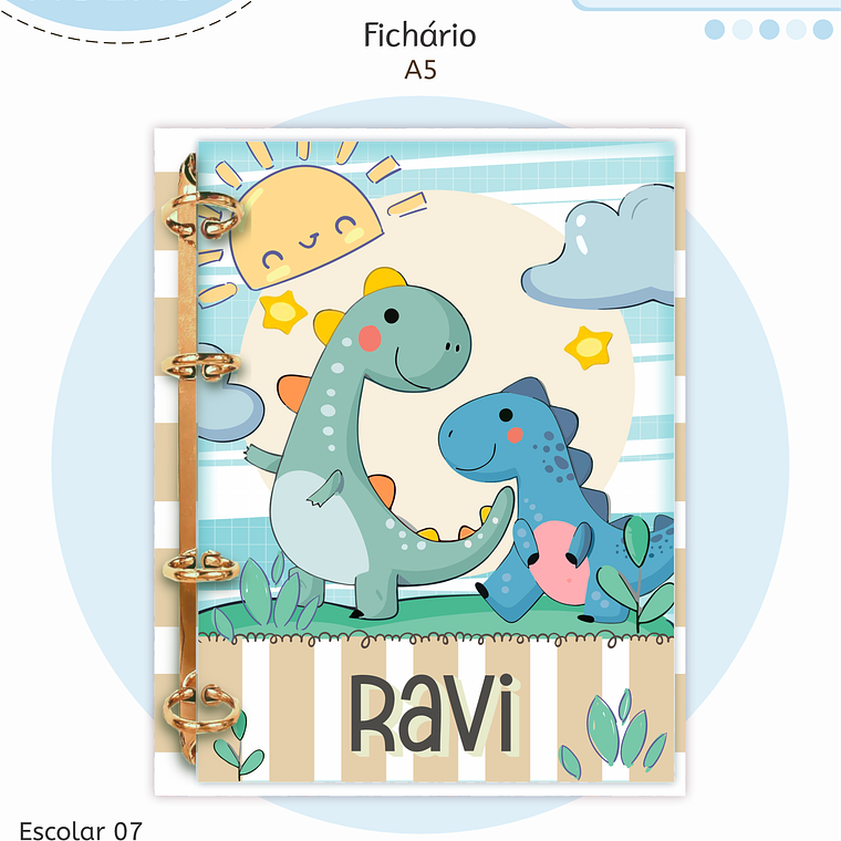 Arquivo Encadernação Kit Escolar - Cristão Menino 7