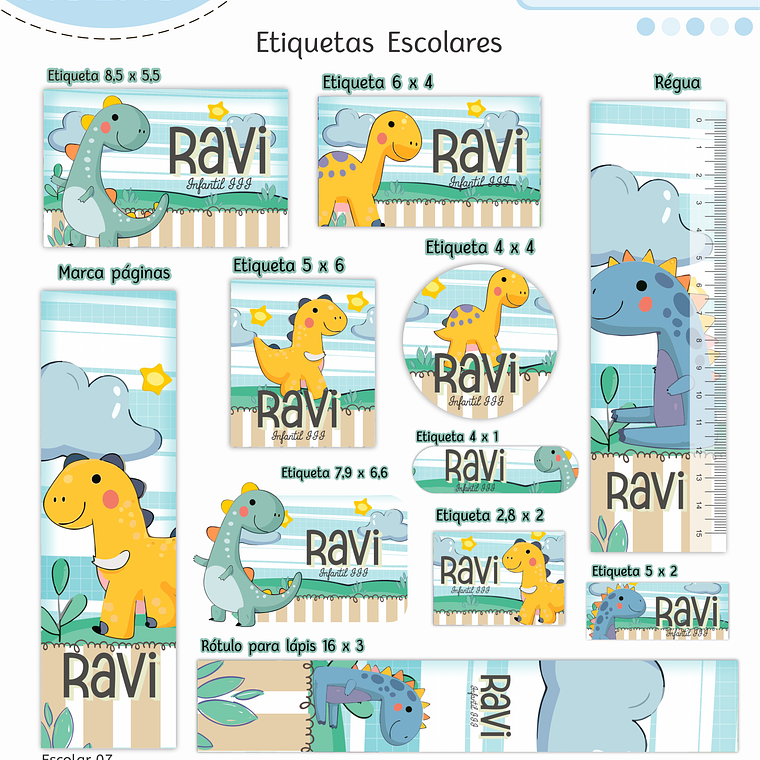 Arquivo Encadernação Kit Escolar - Cristão Menino 10