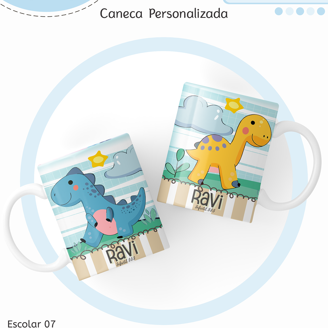 Arquivo Encadernação Kit Escolar - Dino 11