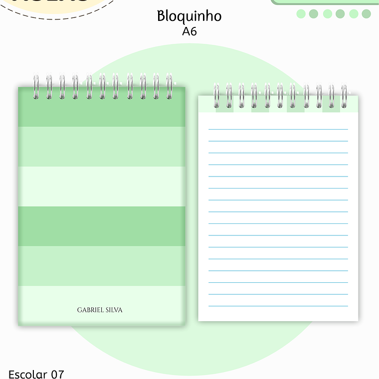 Arquivo Encadernação Kit Escolar - Verde Neutro 2