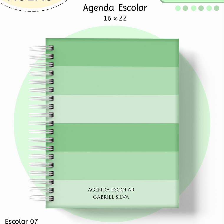 Arquivo Encadernação Kit Escolar - Verde Neutro 11
