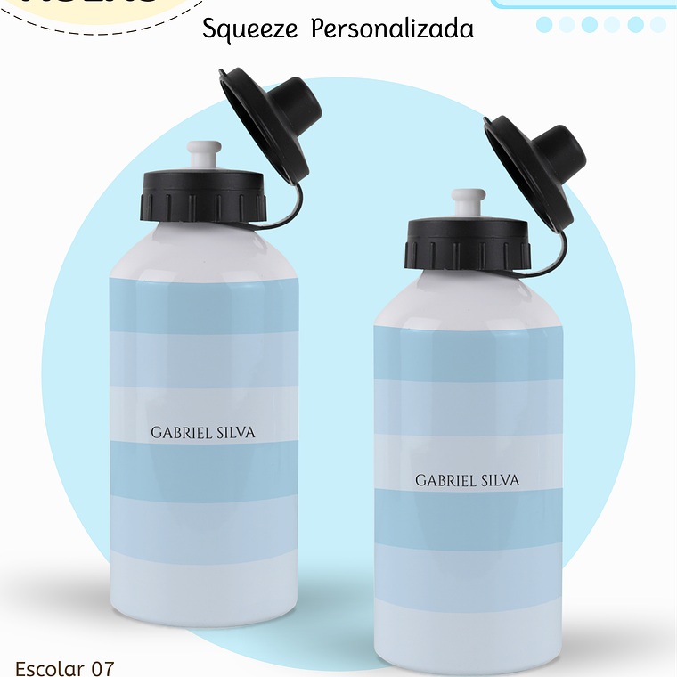 Arquivo Encadernação Kit Escolar - Azul Neutro 11