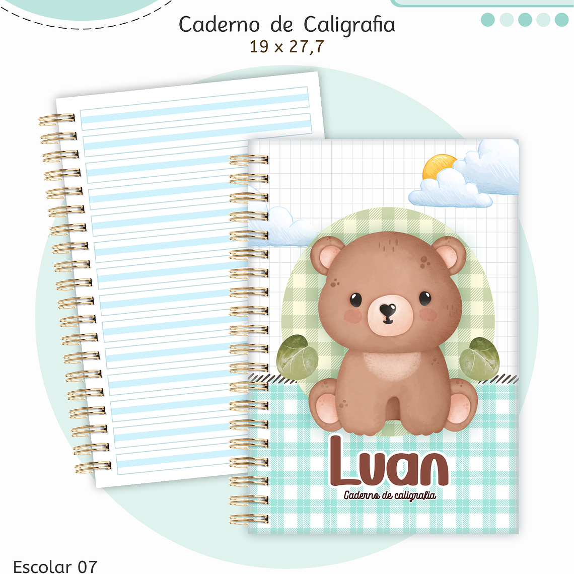 Arquivo Encadernação Kit Escolar - Bichinhos 2