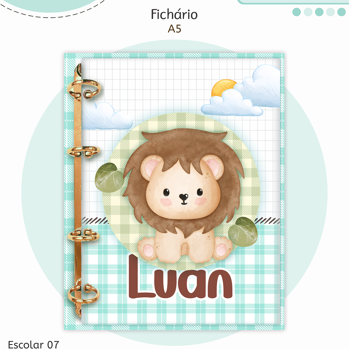 Arquivo Encadernação Kit Escolar - Bichinhos 8