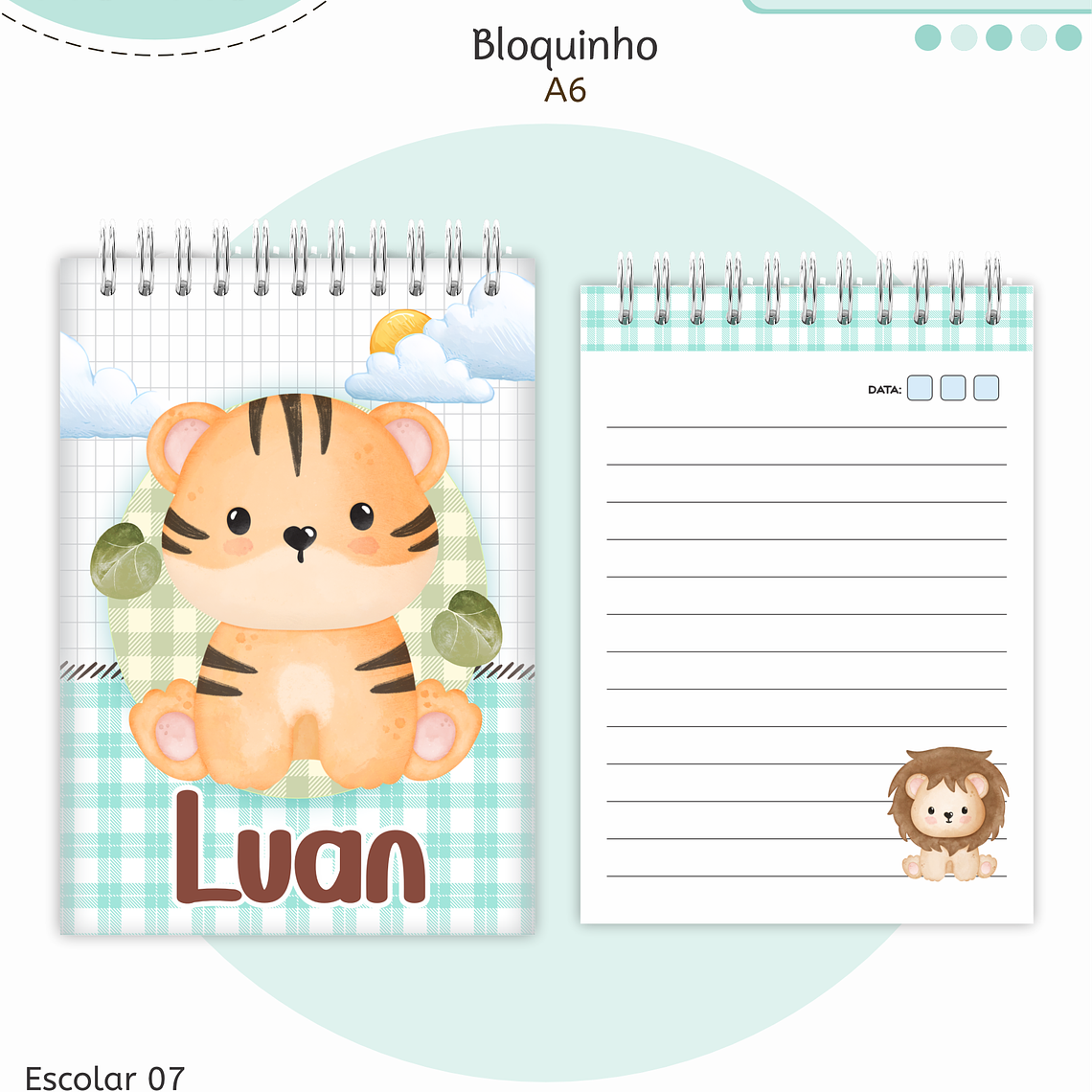 Arquivo Encadernação Kit Escolar - Bichinhos 9
