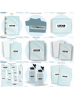Arquivo Encadernação Kit Escolar - Neutro