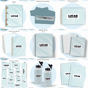 Arquivo Encadernação Kit Escolar - Neutro