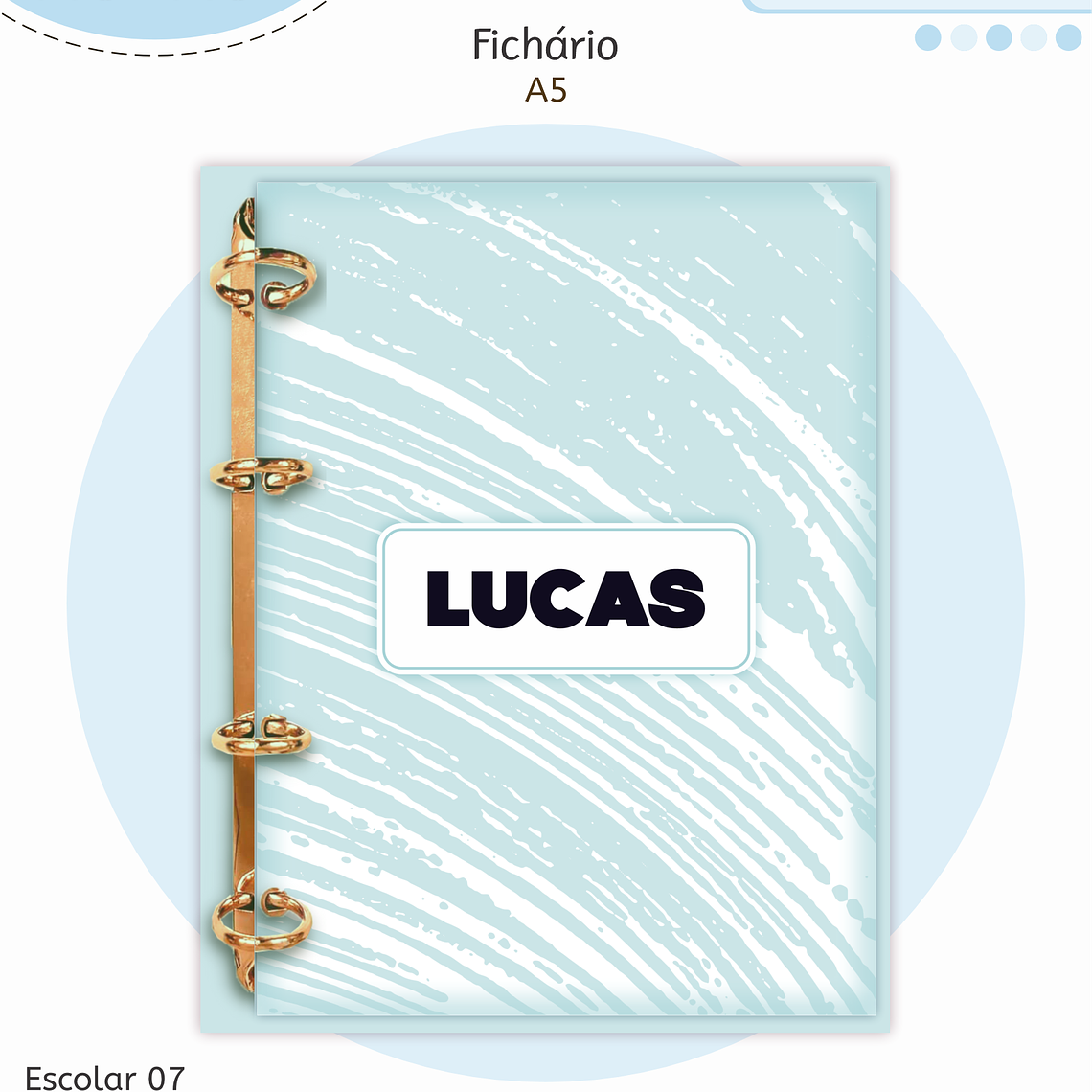 Arquivo Encadernação Kit Escolar - Neutro 6