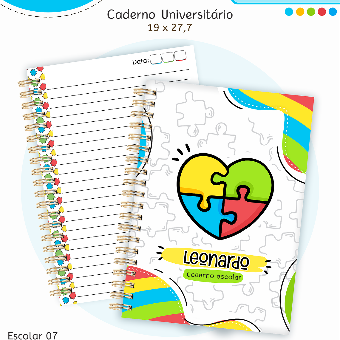 Arquivo Encadernação Kit Escolar - Autismo 6