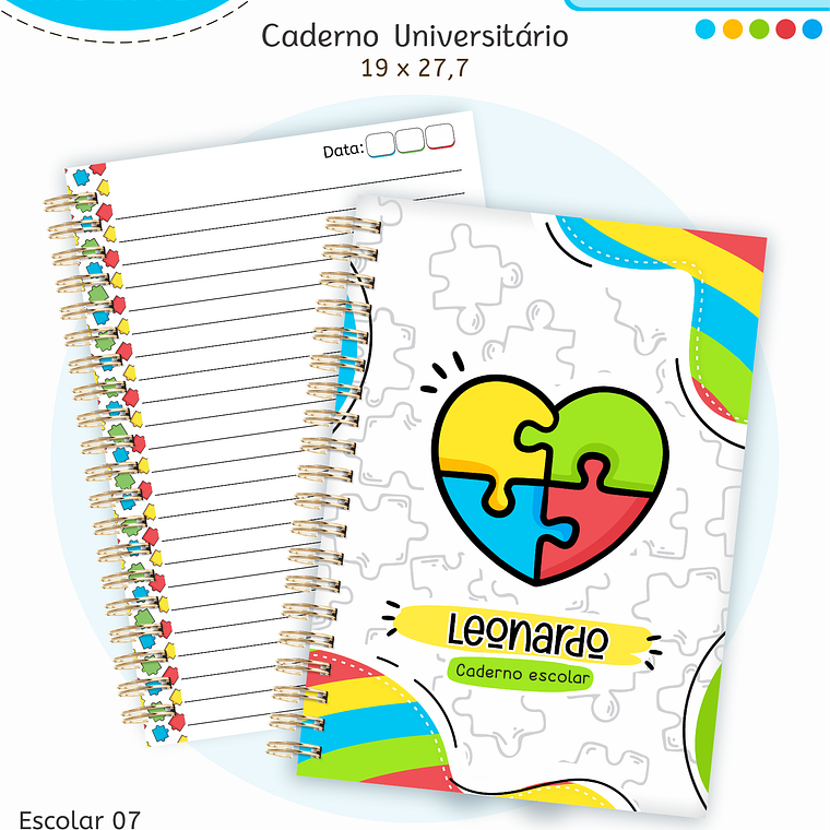 Arquivo Encadernação Kit Escolar - Autismo 6