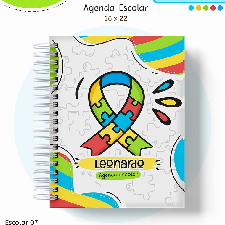Arquivo Encadernação Kit Escolar - Autismo 8