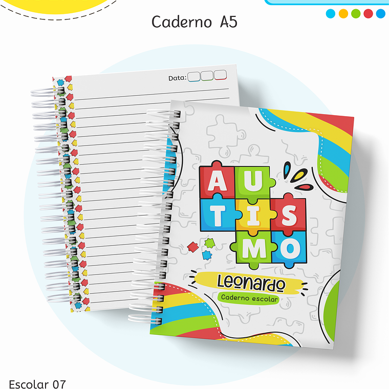Arquivo Encadernação Kit Escolar - Autismo 11