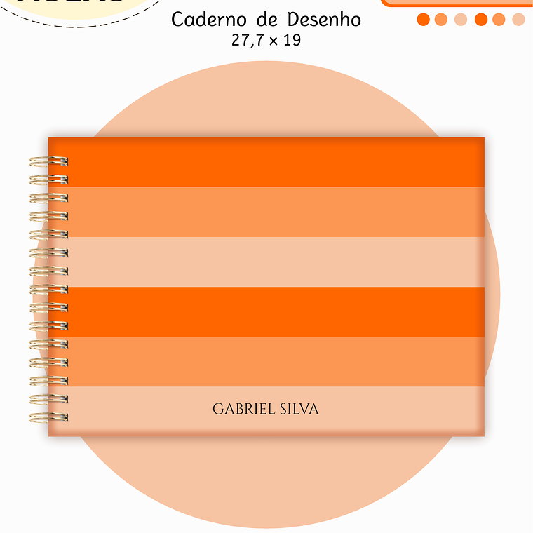 Arquivo Encadernação Kit Escolar - Laranja Neutro 2