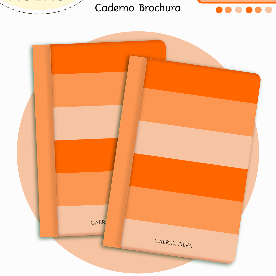 Arquivo Encadernação Kit Escolar - Laranja Neutro 3