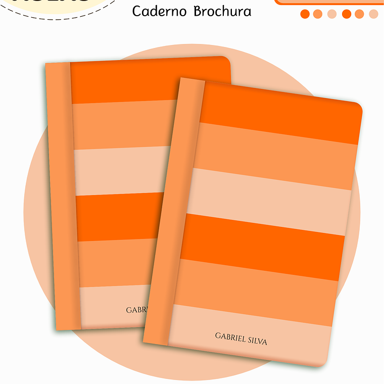 Arquivo Encadernação Kit Escolar - Laranja Neutro 3